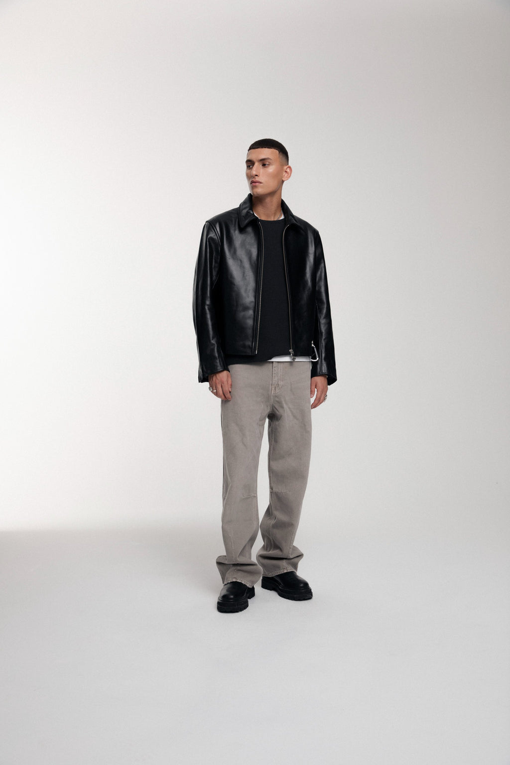 Trace Cut Denim Jeans - Vintage Khaki