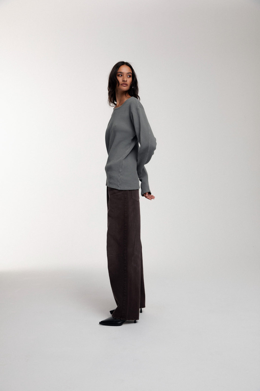 Thermal Trace Crewneck - Charcoal Grey