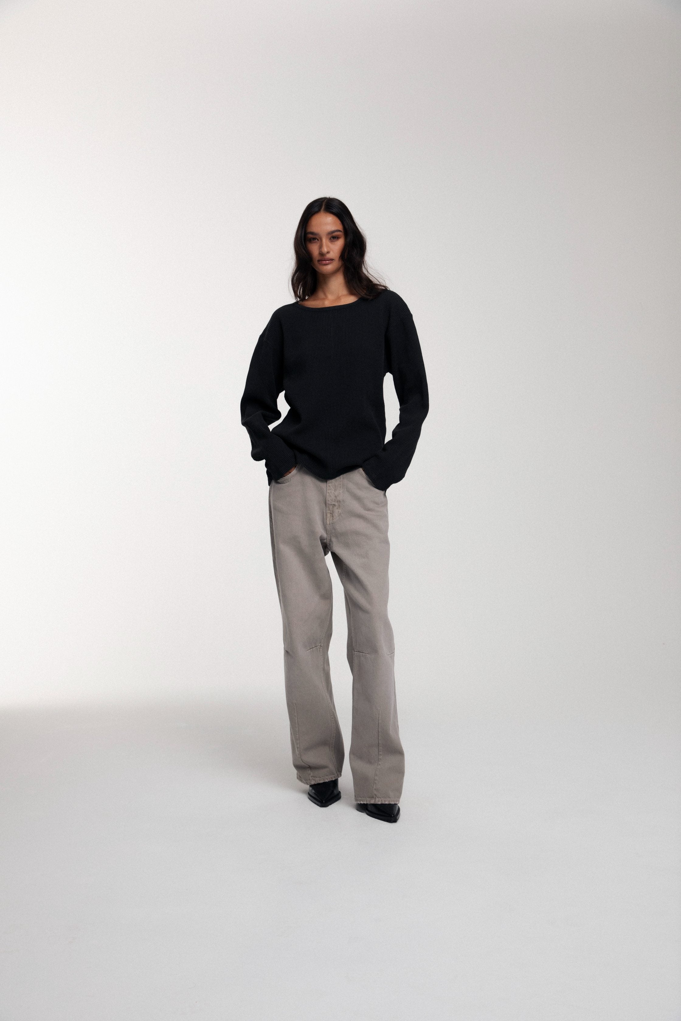 Thermal Trace Crewneck - Vintage Black