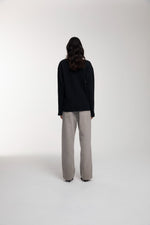 Thermal Trace Crewneck in Vintage Black worn by female model