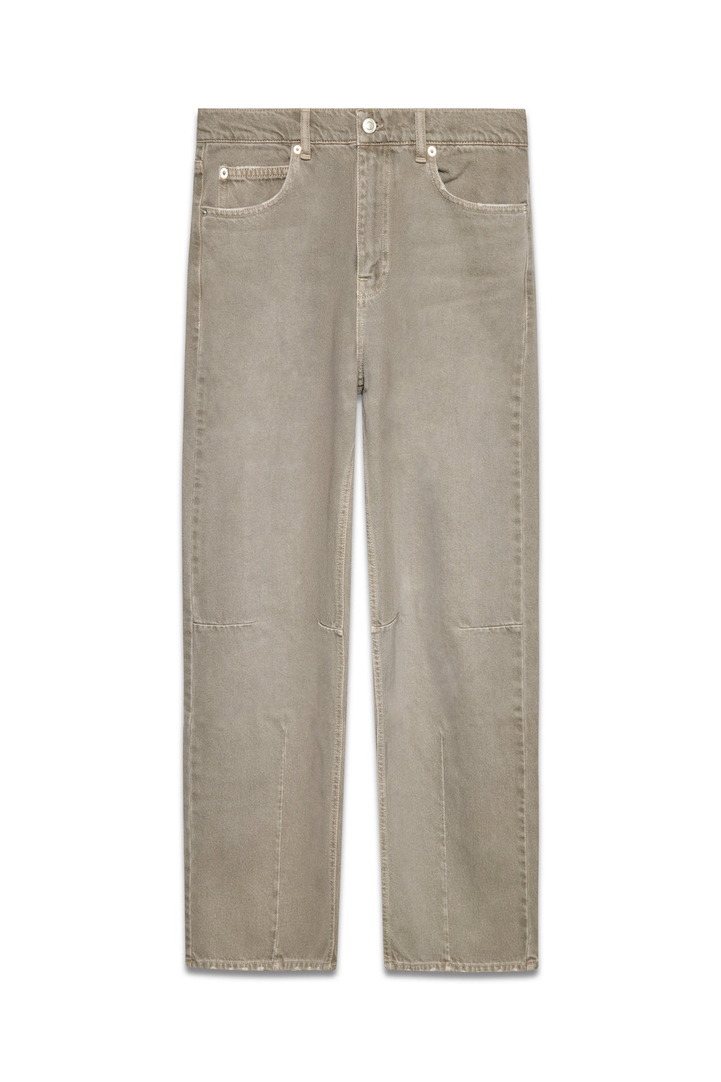 Trace Cut Denim Jeans - Vintage Khaki