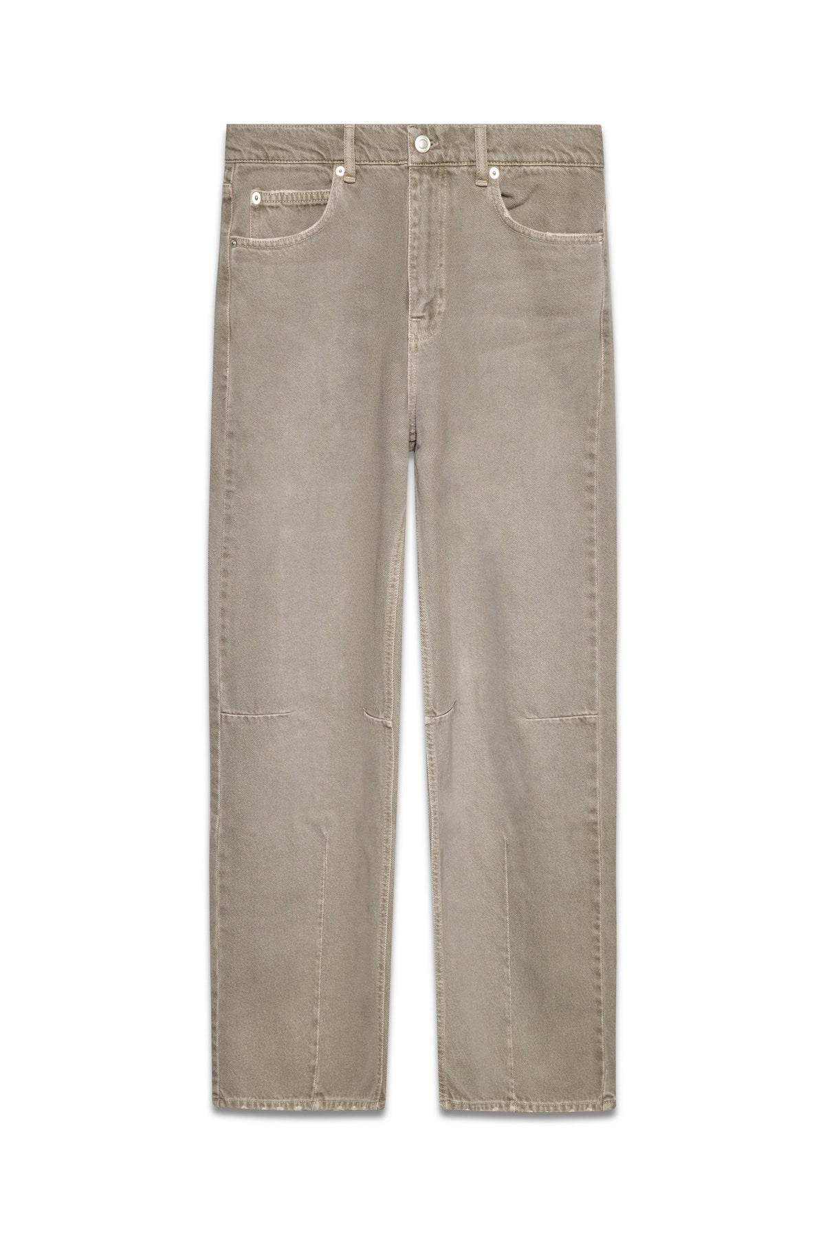 Trace Cut Denim Jeans - Vintage Khaki