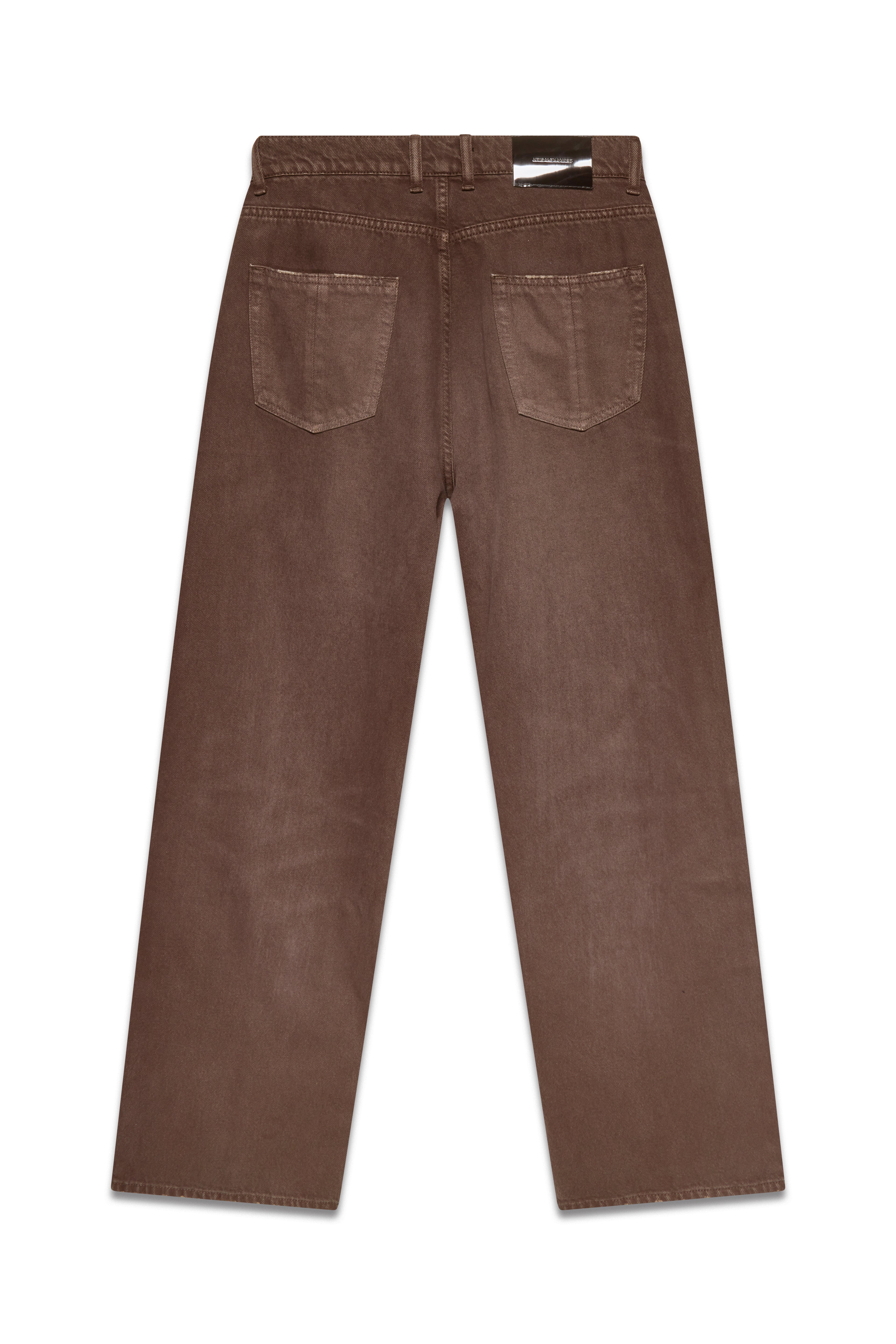Trace Cut Denim Jeans - Chocolate Brown