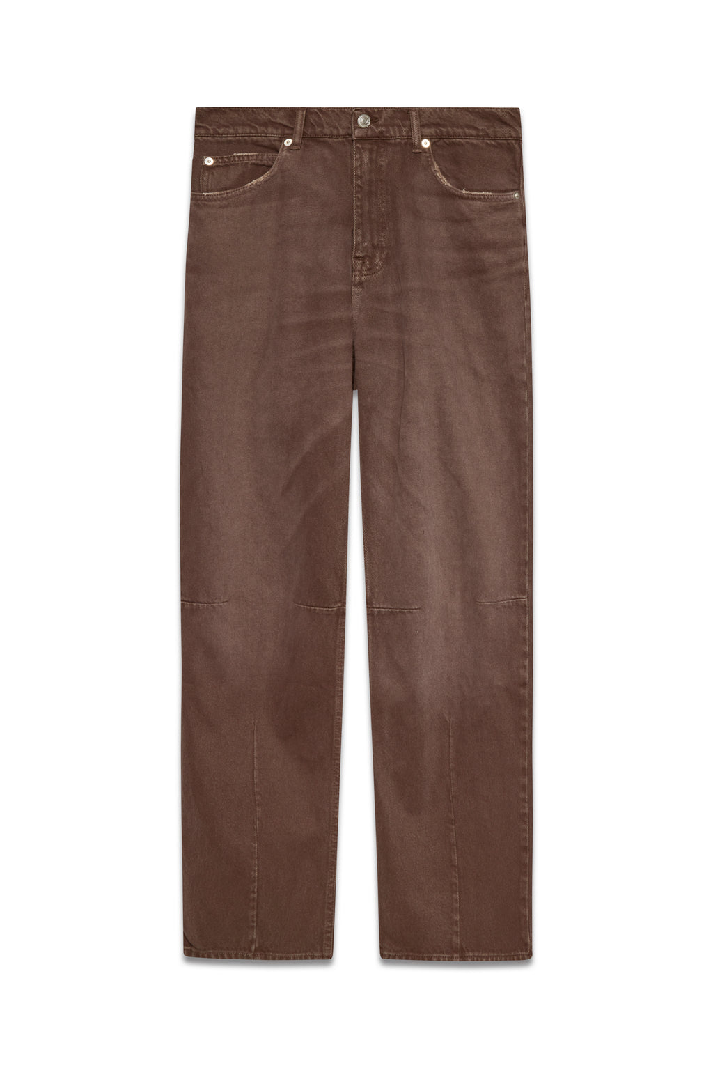 Trace Cut Denim Jeans - Chocolate Brown