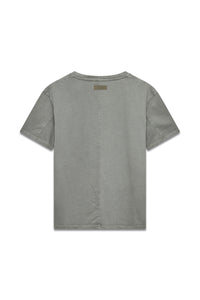 Trace T-Shirt in Foghorn — back with spine cutlines