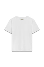 Trace T-Shirt in Optic White — back with spine cutlines