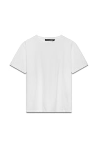 Trace T-Shirt in Optic White — front, krisalexander™