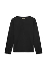 Thermal Trace Crewneck in Vintage Black — back