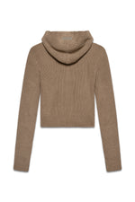 Frame Knitted Hoodie in Bungee Cord — back