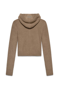 Frame Knitted Hoodie in Bungee Cord — back